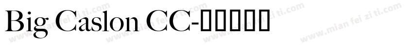 Big Caslon CC字体转换